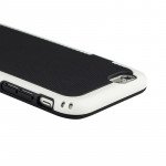 Wholesale Apple iPhone 6 4.7 Slim Tri Color Hybrid Case (Black White)